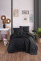 L'essentiel linge de maison Juego de colcha individual Solid - Black
